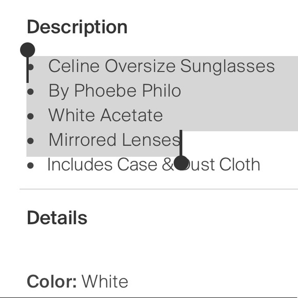 Celine Oversized Sunglasses - Picture 5 of 5